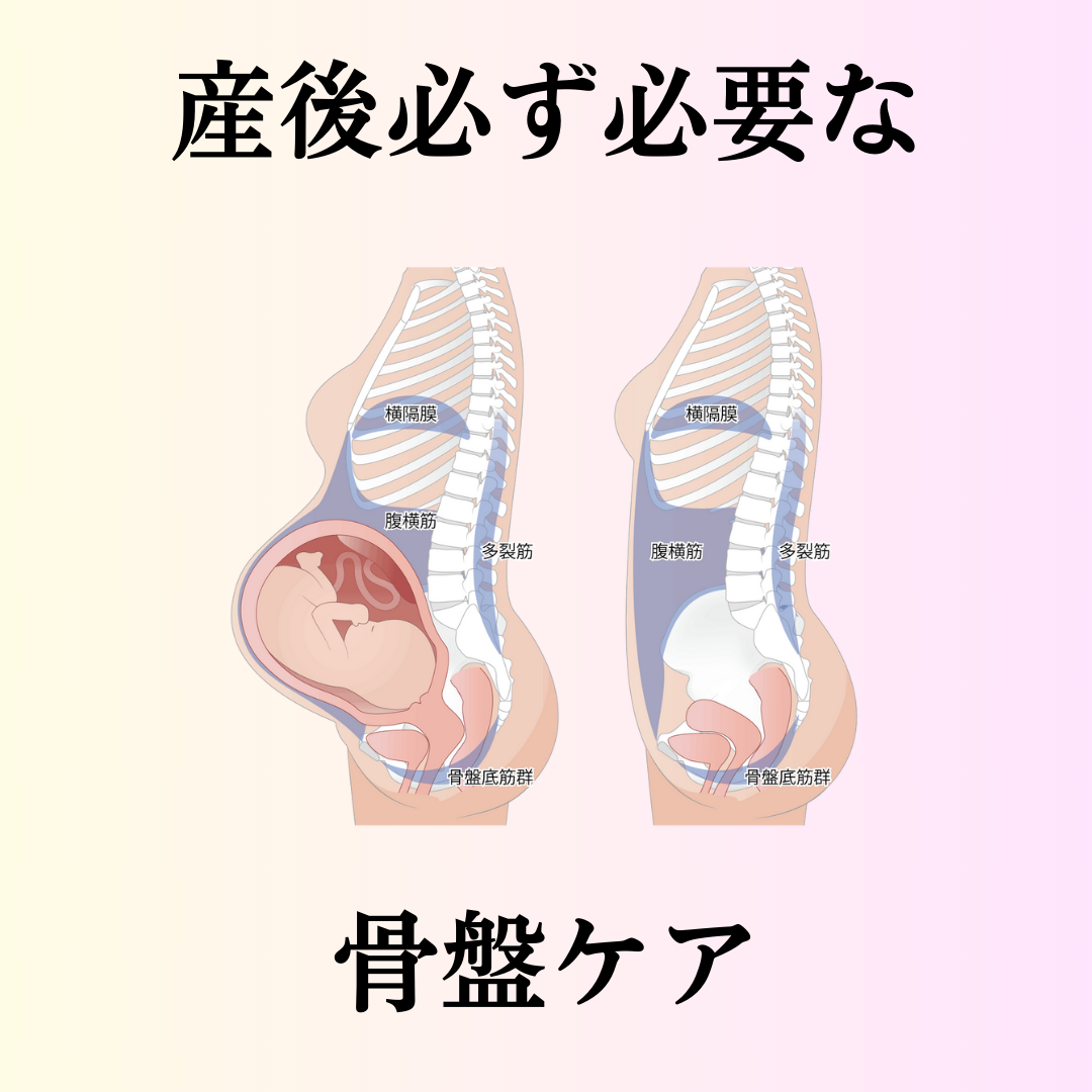 産後必ず必要な骨盤ケア
